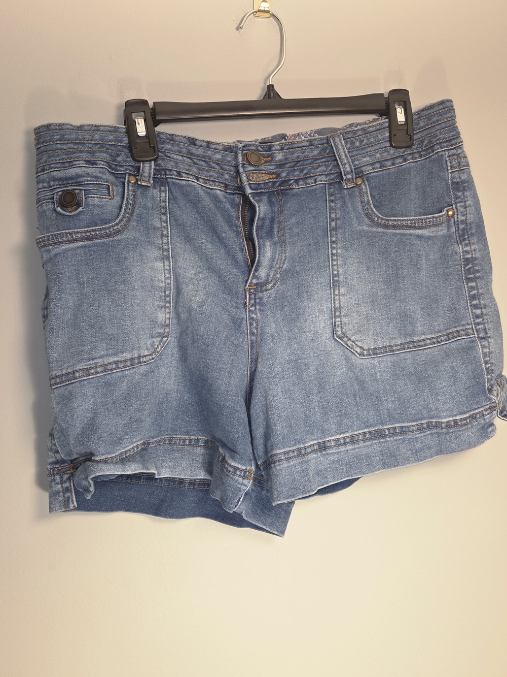 Casual Light Blue Denim Jean Shorts for Women